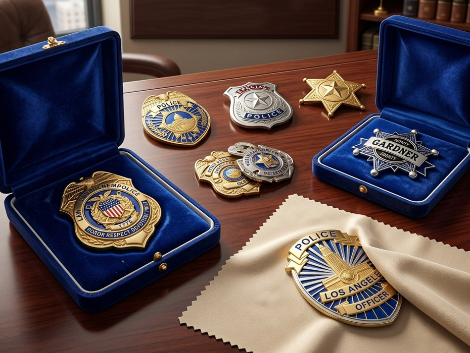 LAPD sergeant badge with identification number 714