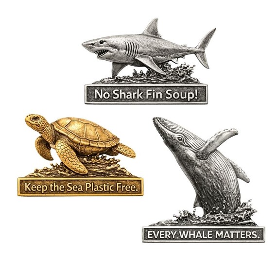 Distintivos de Pin de Estanho 3D