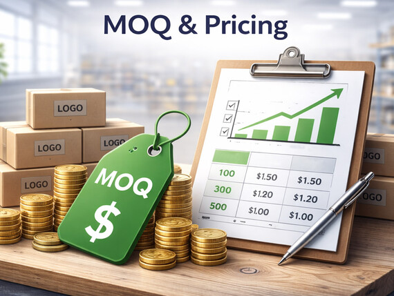MOQ y Precios - Esta sección explica el MOQ y los precios para pines metálicos personalizados, llaveros, medallas, monedas y otros regalos metálicos OEM, según el tamaño, grosor y material.