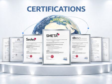 What certifications does your factory hold? - Our factory hold many certifications, like SMETA (Sedex Members Ethical Trade Audit) certification