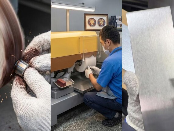 Silk Film and brushing - Silk Film and Brushed Metal Finishing