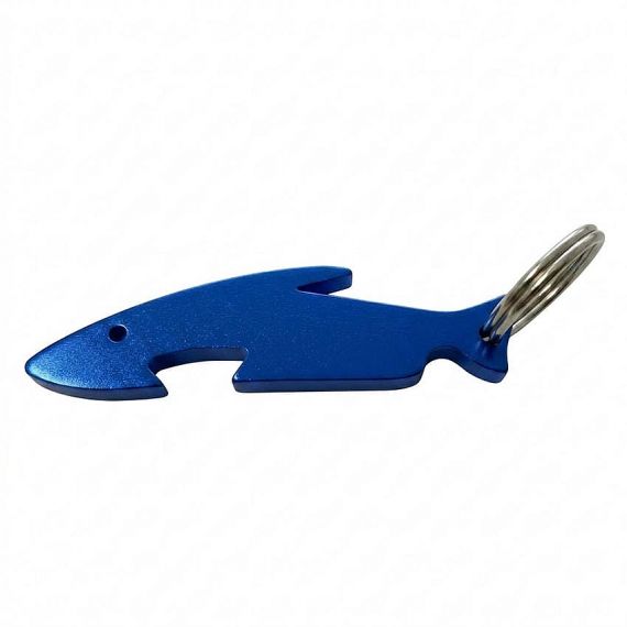 Shark shape aluminum beer bottle opener keychain for beer promotional gift