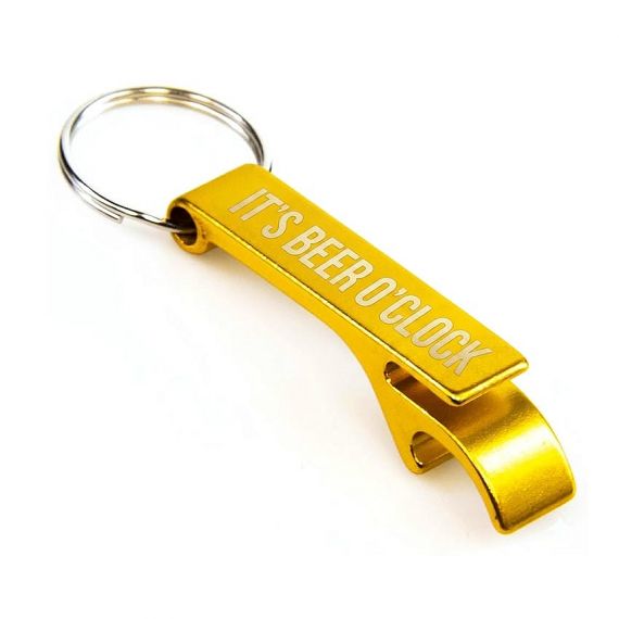 lightweight aluminum bottle opener keychain custom logo