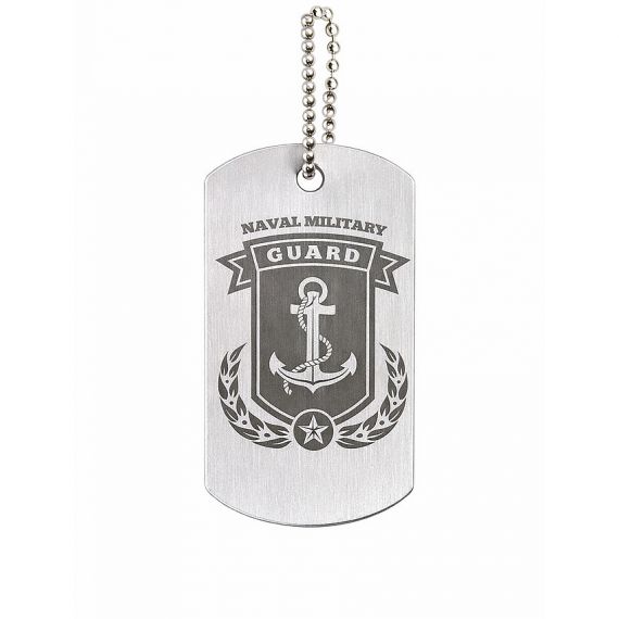 Naval military guard aluminum dog tag