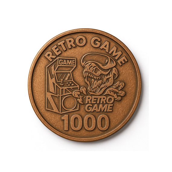 bronze amusement arcade token