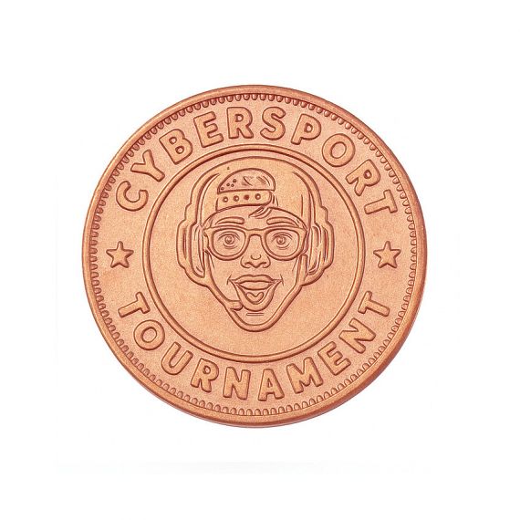 copper plated custom slot arcade token