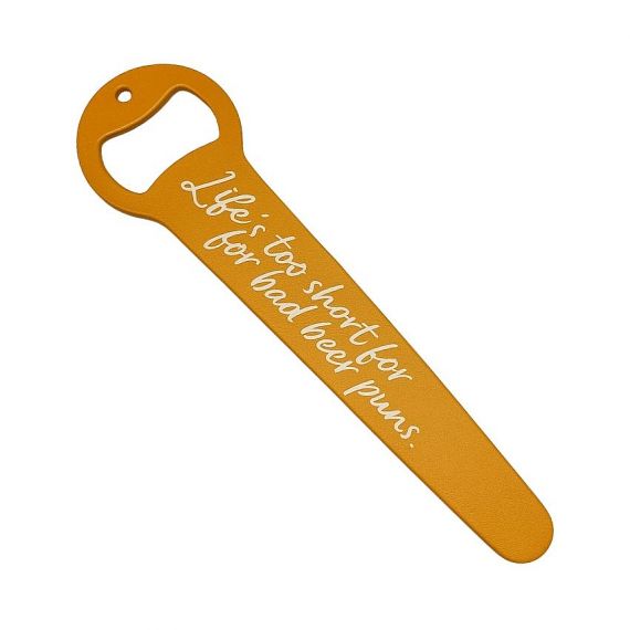 metal tapered bar blade with custom slogan