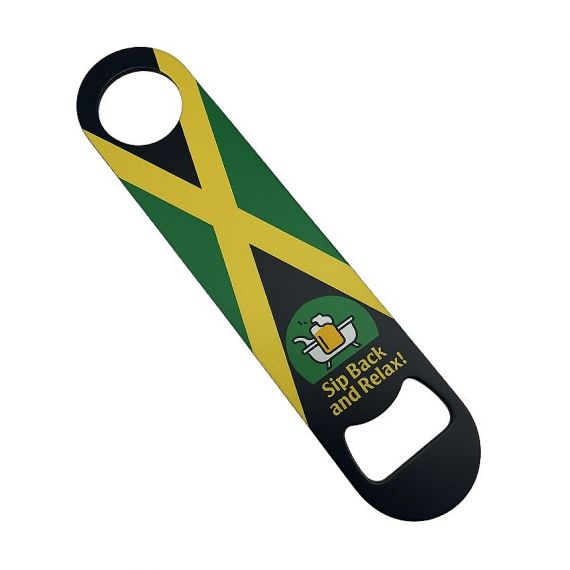 Custom printed Jamaica flag bar blade bottle opener for country souvenir