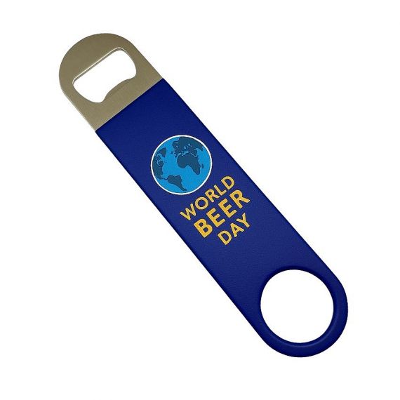 Custom printed blue bar blade bartender bottle opener