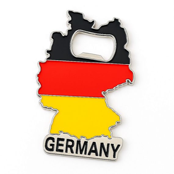 country souvenir Germany map shaped enamel flag metal beer opener