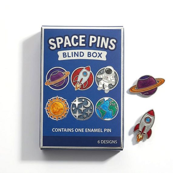 custom blind box pins for brand merchandise