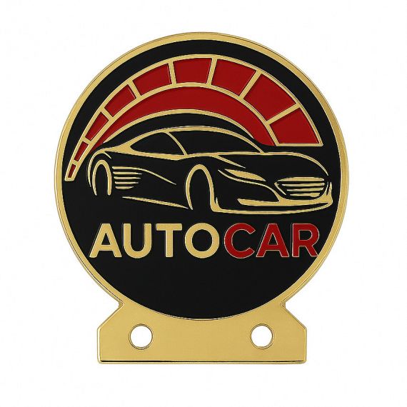 Tailor-Made AutoCar Grille Emblem with Speedometer Design and Zinc Alloy Casting