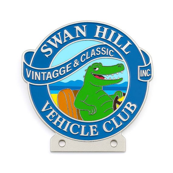 Manufacturer Zinc Alloy Custom Car Grille Badges with Hard Enamel and Chrome Plating
