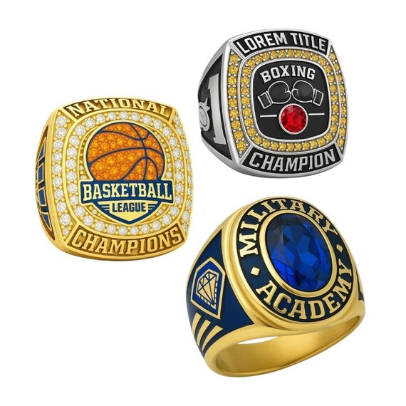 Custom Championship Rings - custom championship rings with gemstone