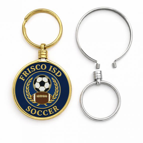 Custom coin bezel keychain for souvenir coins
