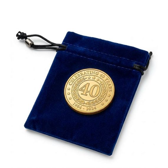 custom logo velvet box packaging for souvenir cins