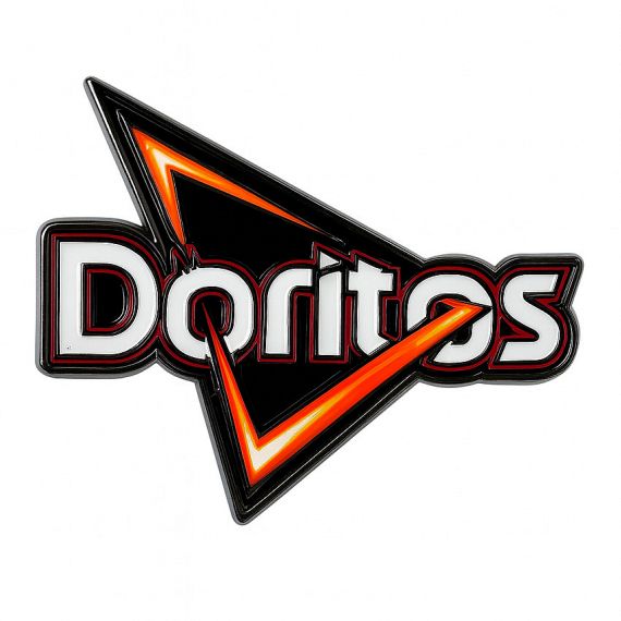 Custom Doritos style enamel pin with bold branding