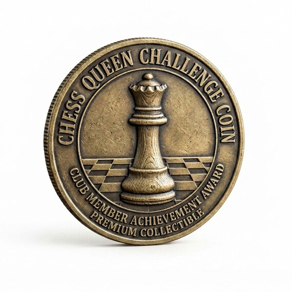Moneda conmemorativa 3D personalizada en oro antiguo con relieve arquitectónico detallado y borde decorativo