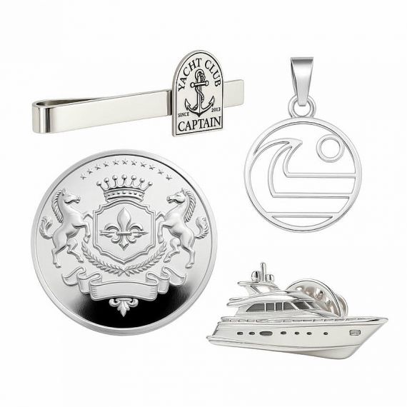 925 Sterling Silver Items - Exquisite 925 sterling silver jewelry and corporate gifts including custom pendants and pins; fine silver manufacturing in Vietnam, MOQ 100pcs.