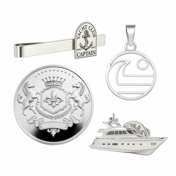925 Sterling Silver Items - Exquisite 925 sterling silver jewelry and corporate gifts including custom pendants and pins; fine silver manufacturing in Vietnam, MOQ 100pcs.