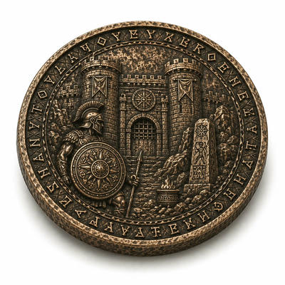 Antique Bronze Ancient Coin