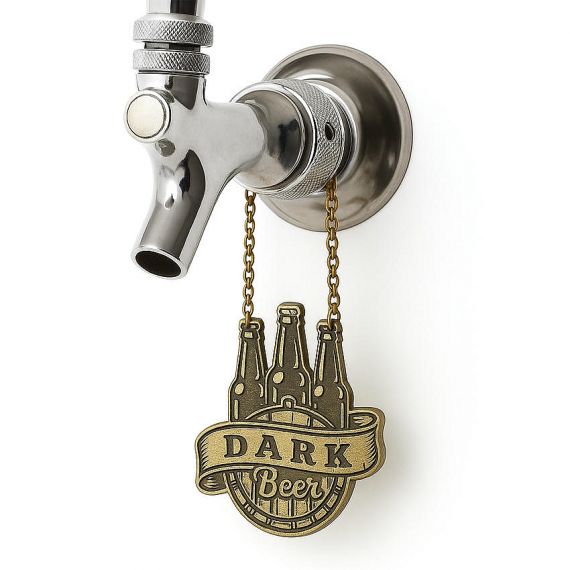 Promotional Metal Logo Tags Zinc Alloy Tap Marker for Pub