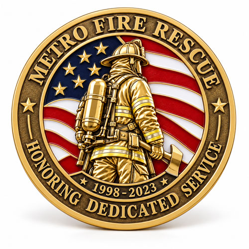 Fire Rescue & Special Unit Challenge Coins