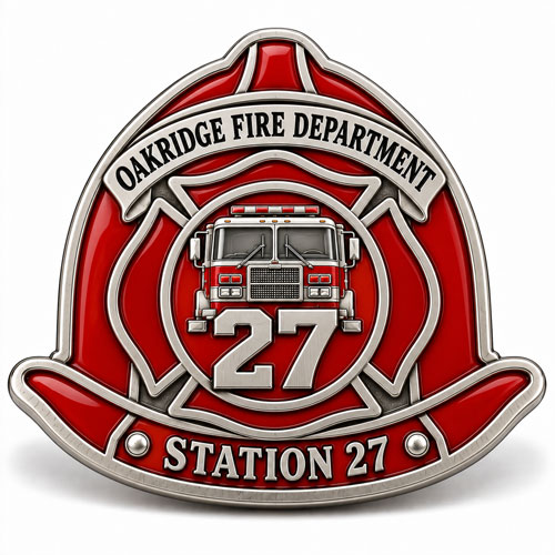 Fire Department & Station Challenge Coins