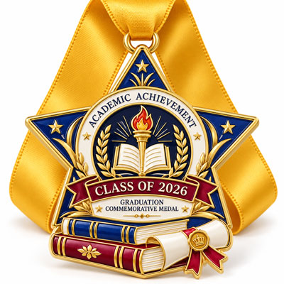 Custom-Shaped Graduation Medals