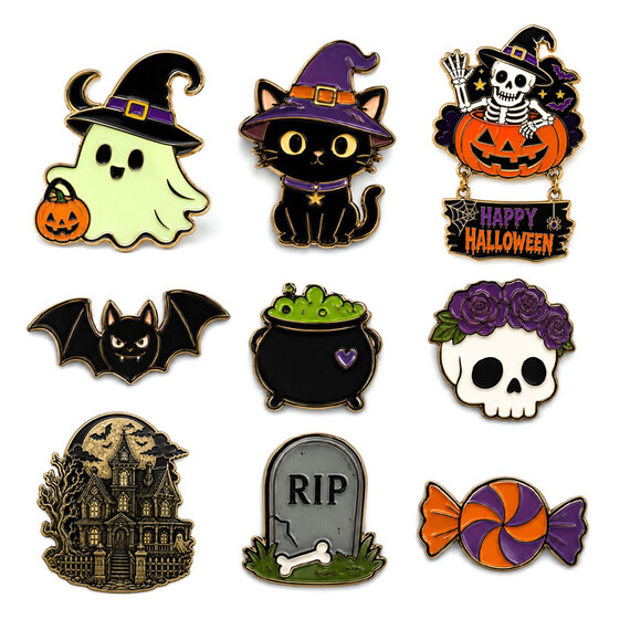 Aangepaste Halloween Emaille Pins