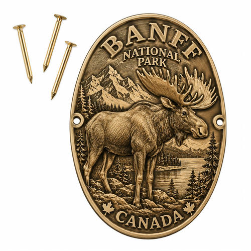 Die-Struck Walking Stick Badges