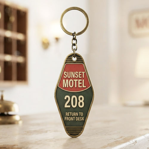 Classic Motel Key Tags