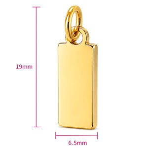 Rectangle Jewelry Tag｜Stock Size: 19 × 6.5 mm