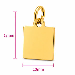 Square Jewelry Tag｜Stock Size: 13 × 10 mm