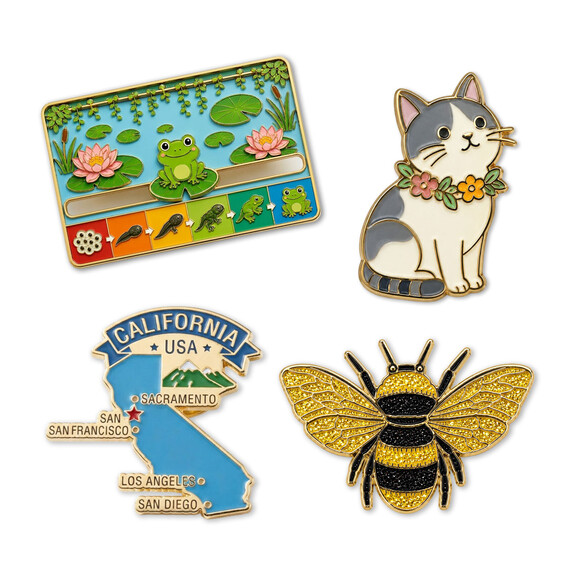 Custom Lapel Pins - Vietnam metal pin manufacturer specializing in custom enamel pins, printed lapel pins, sliding pins and custom promotional pins