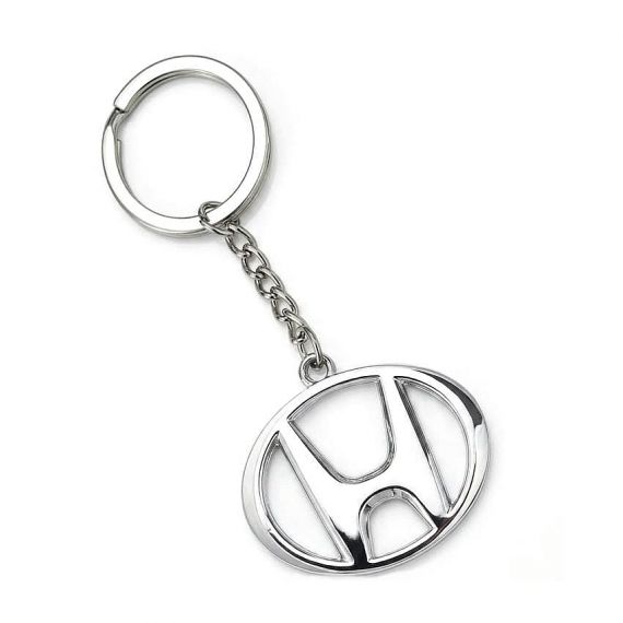 personalized zinc alloy metal cut-out car logo keychain