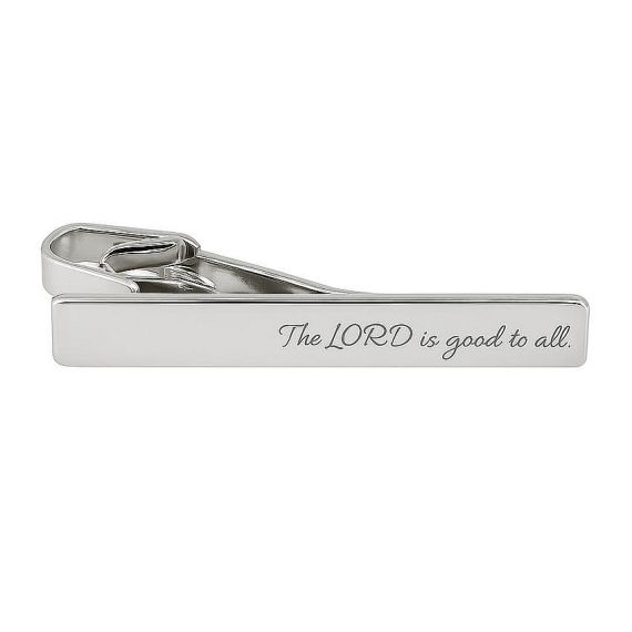Elegant Custom Engraved Sterling Silver Tie Bar with Personalized Cursive Script for Corporate Gifts