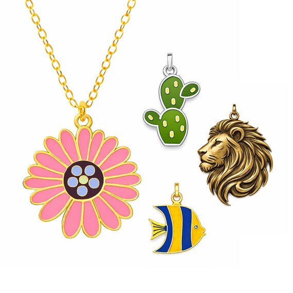 Custom Pendants & Charms - Vietnam Metal Manufacturer Custom Enamel Charms for Necklaces Wholesale