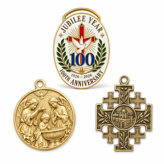 Custom Religious Medals - Custom Religious Medals in Multiple Finishes & Designs