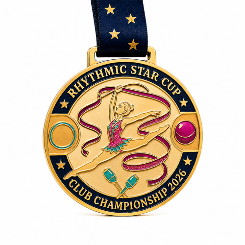 2D Relief Gymnastics Medals