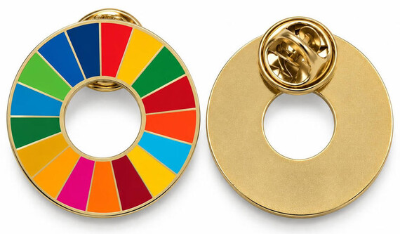 Imitation Hard Enamel SDGs Pin｜PID 6474