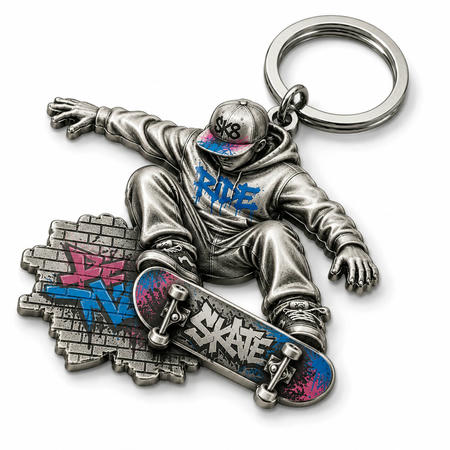 3D Keychain with Selective UV Printing