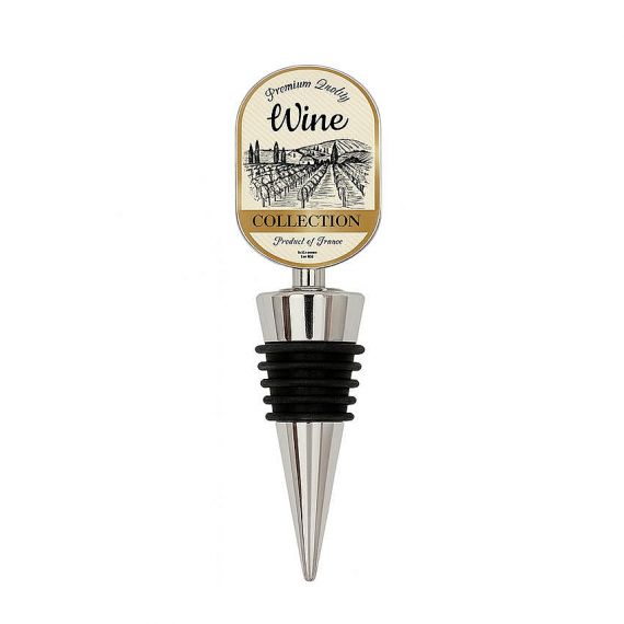 Oval Premium Wine Collection Bottle Stopper Product of France Vineyard Scenery Wine Plug