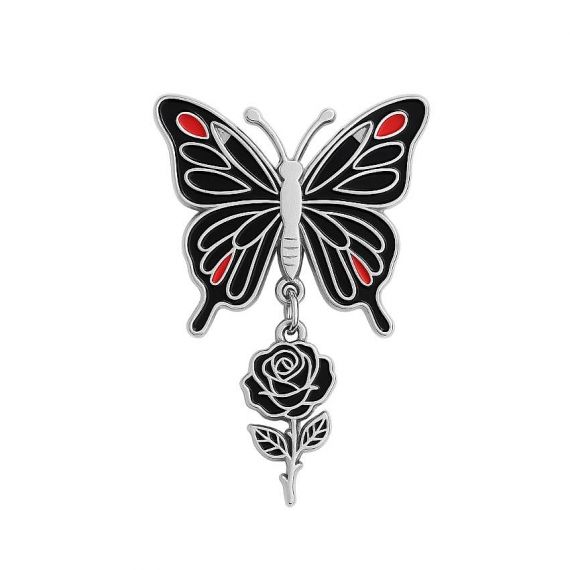 customized engaging dangle pin design that adds movement to corporate logo badges