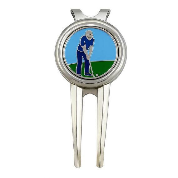 zinc alloy golf divot tool enamel ball marker