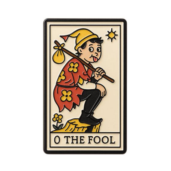 custom design tarot the fool enamel lapel pin