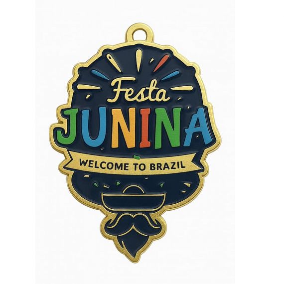manufacture Brazil souvenir Festa Junina medal