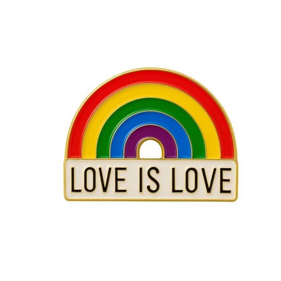 custom metal rainbow enamel lapel pins