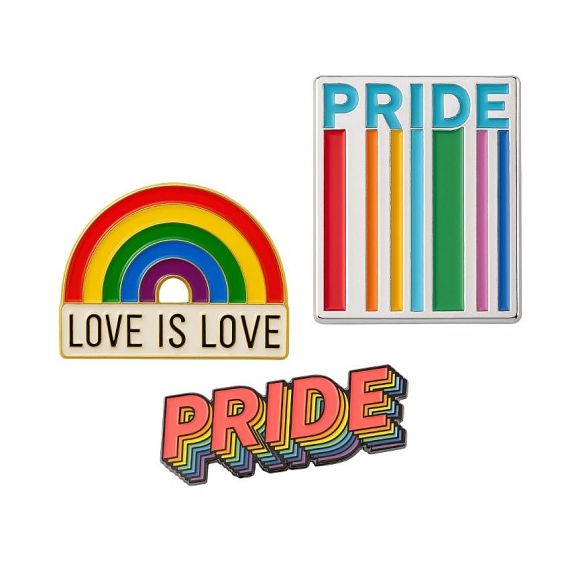 LGBTQ Gay Pride Enamel Pins - Custom pride enamel pins featuring rainbow colors and inclusive messages celebrating diversity and equality.