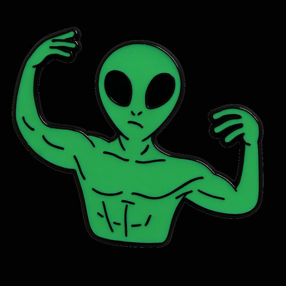 Eye-catching glow-in-the-dark enamel pin badges for themed events and promotions.
